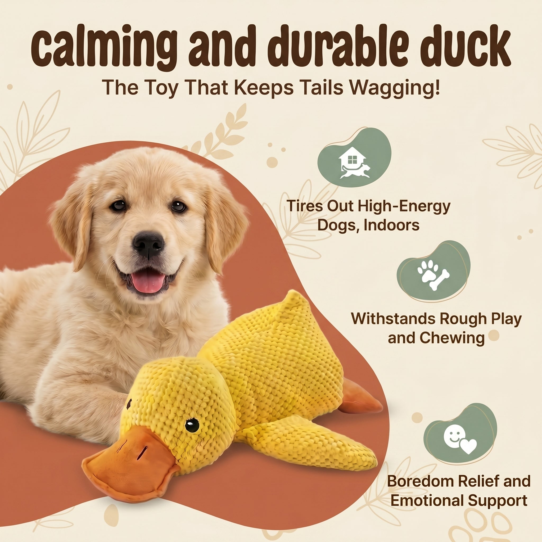 The Calming Duck Toy for dogs