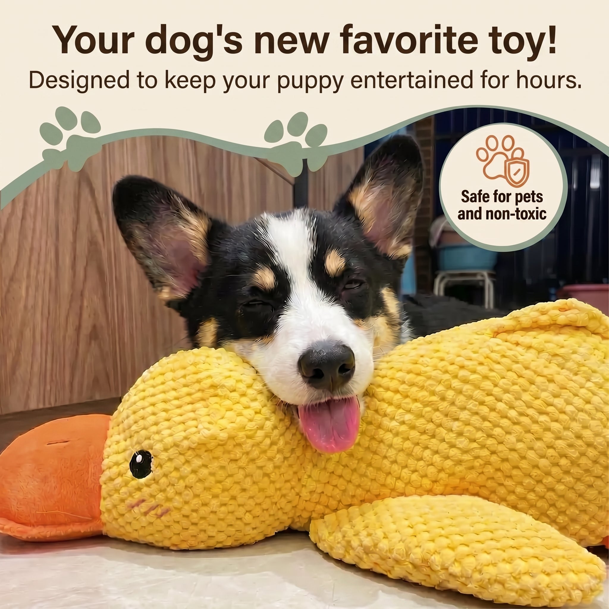 The Calming Duck Toy for dogs