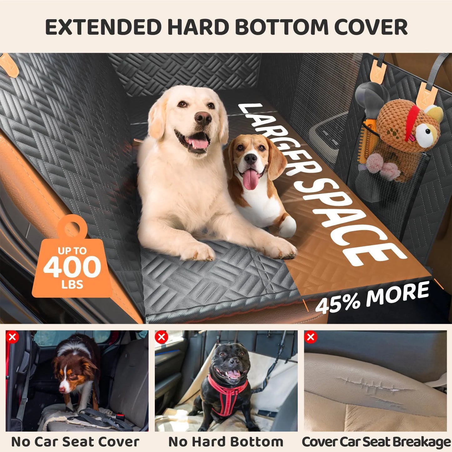 Pet Car Seat Cover for Backseat